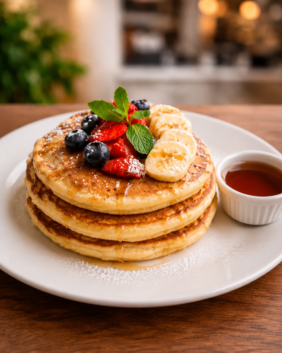 Blueberry Protein Pancake