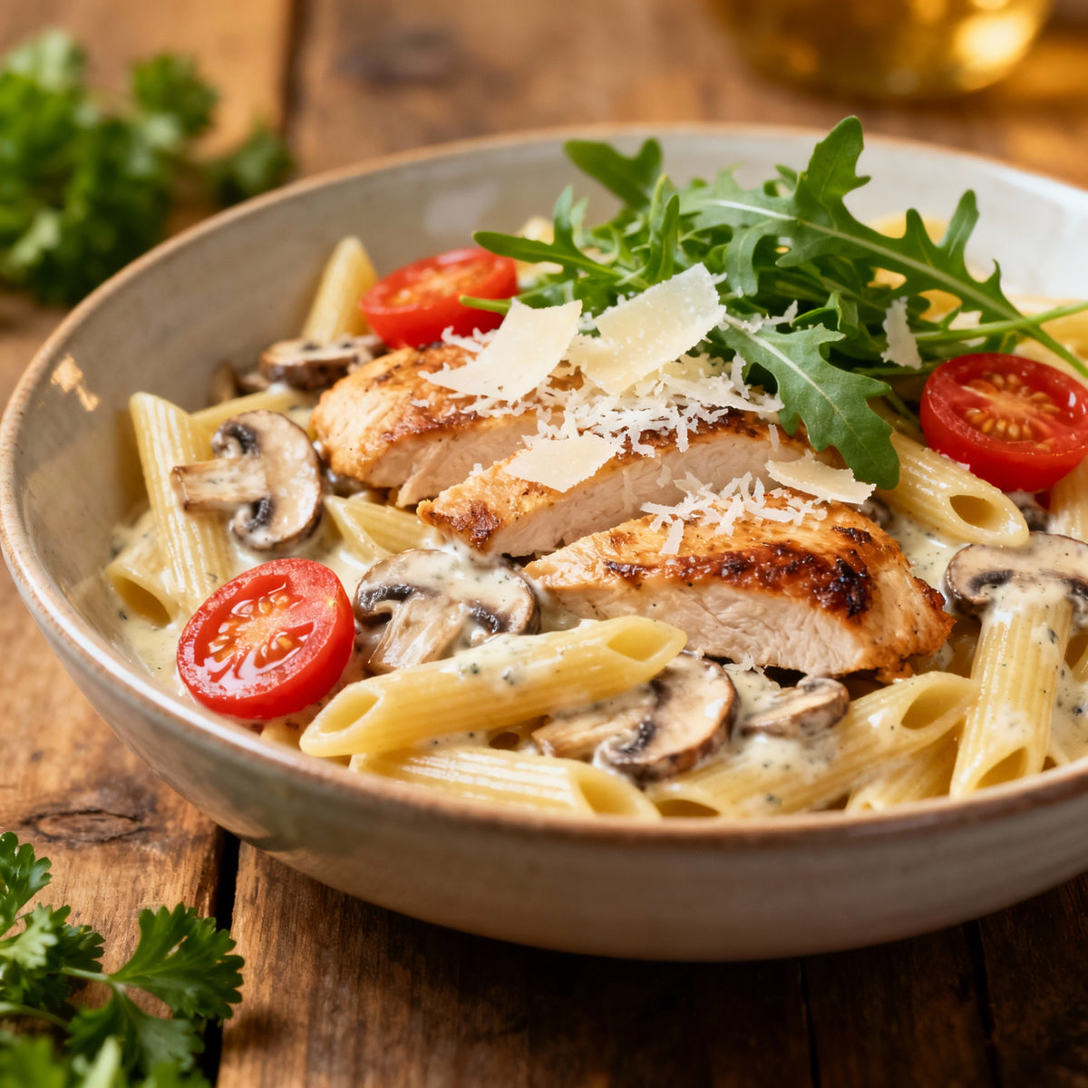 Chicken Mushroom Penne