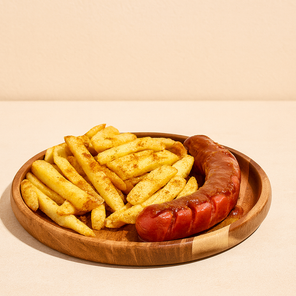 Currywurst mit Fritten