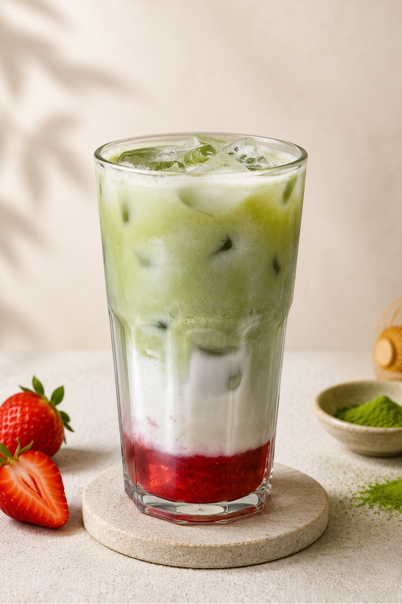 Iced Strawberry Matcha