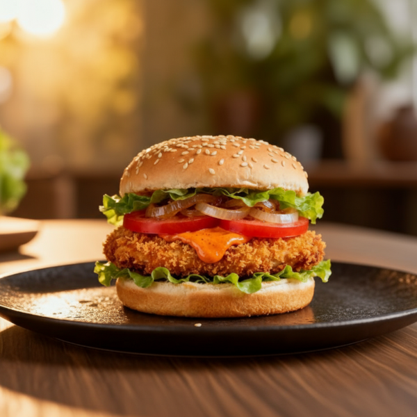 Crispy Panko Chicken Burger