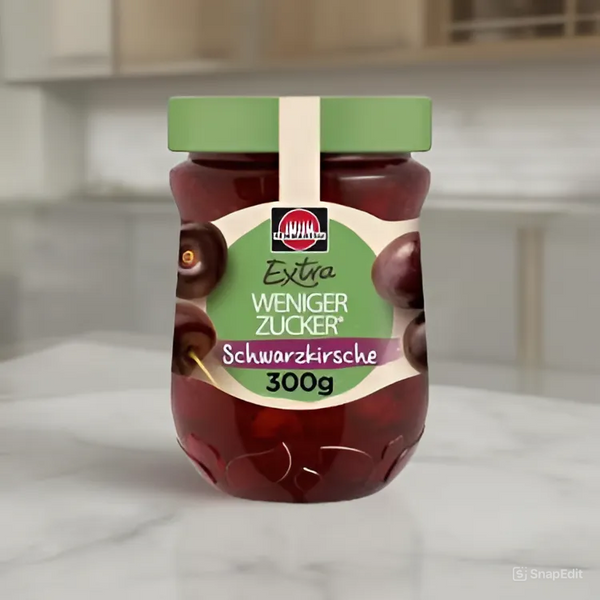 Premium Less Sugar Black Cherry Jam