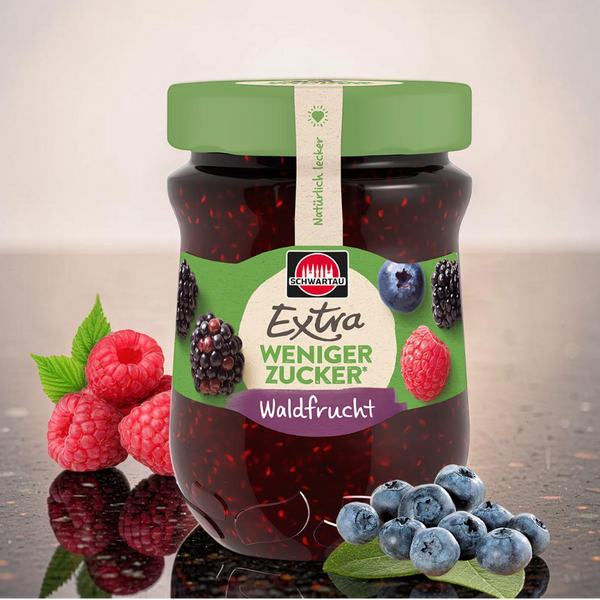 Premium Vegan Less Sugar Forest Fruit Jam