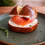 Pretzel Salmon Sandwich