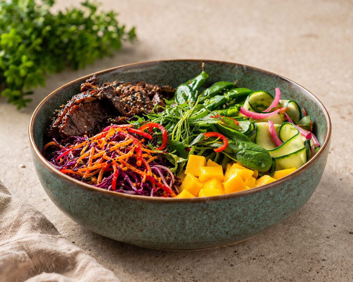 Sesame Beef Bowl